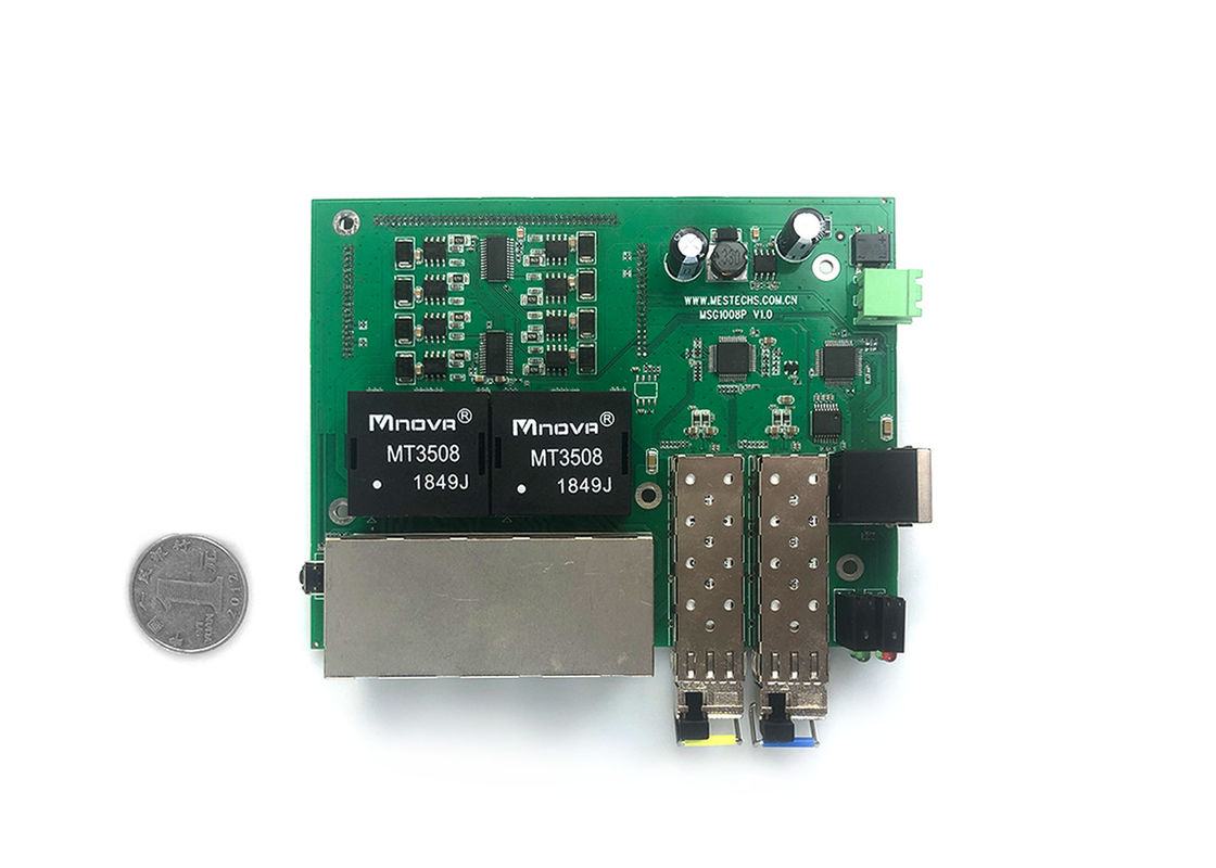 24+4 ethernet eficientes de apoio da energia da microplaqueta do interruptor de Gigabit Ethernet do porto