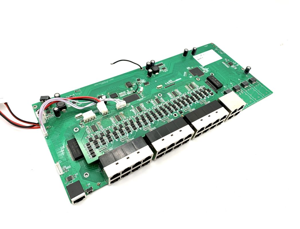 Base-T controlada industrial de SFP do interruptor 24+4 dos ethernet do único porto da microplaqueta 28