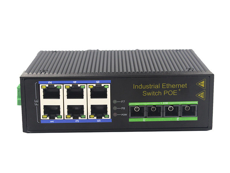 Interruptor portuário dos ethernet da fibra ótica do 10BaseT 100M de MSE1206P 6