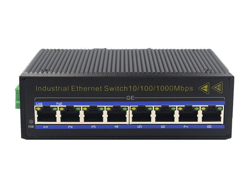 interruptor frente e verso portuário MSG1008P do ponto de entrada da fibra 3W 8 1000Base-TX