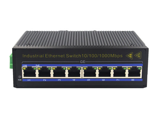 8 1000Base-TX metade completa portuária - interruptor frente e verso MSG1008 dos ethernet da fibra