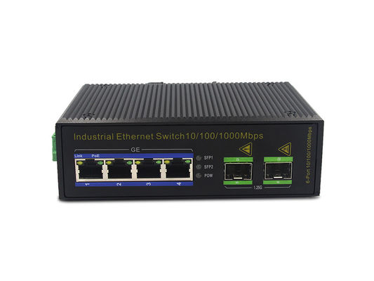 interruptor dos ethernet da fibra 100Base-T de 3W IP40 MSG1204 1000M