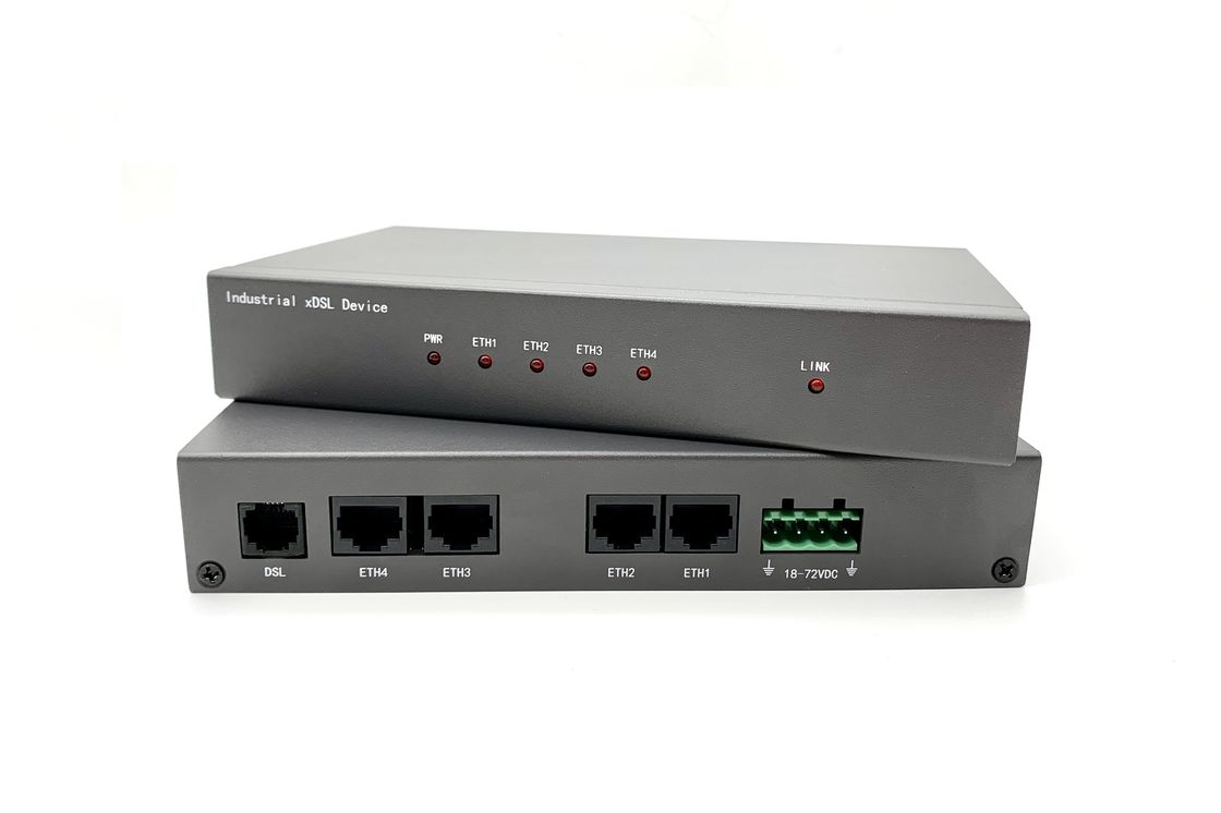 Router exterior industrial do DSL, montagem do trilho do RUÍDO do router de ADSL de 4 ethernet do porto 10/100