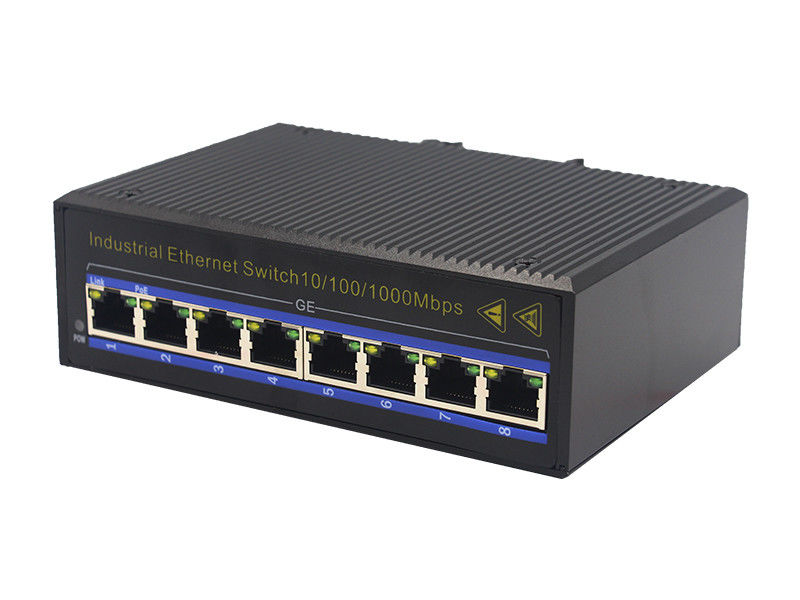 8 1000Base-TX metade completa portuária - interruptor frente e verso MSG1008 dos ethernet da fibra