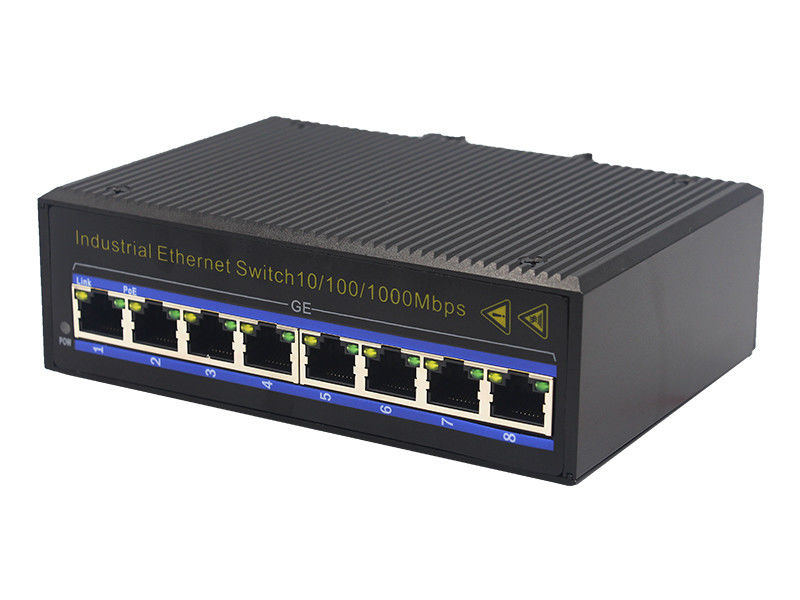 8 1000Base-TX metade completa portuária - interruptor frente e verso MSG1008 dos ethernet da fibra