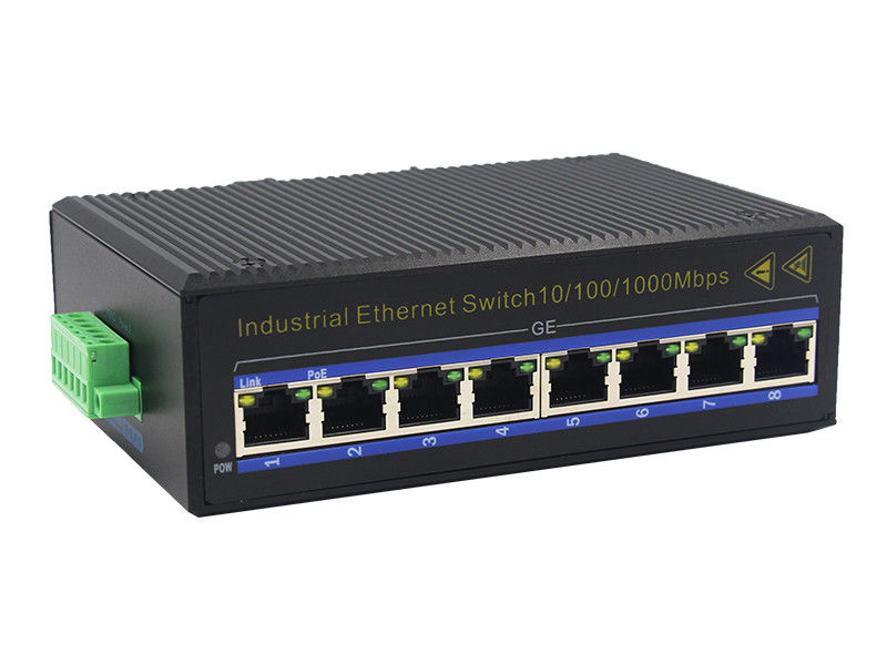 8 1000Base-TX metade completa portuária - interruptor frente e verso MSG1008 dos ethernet da fibra