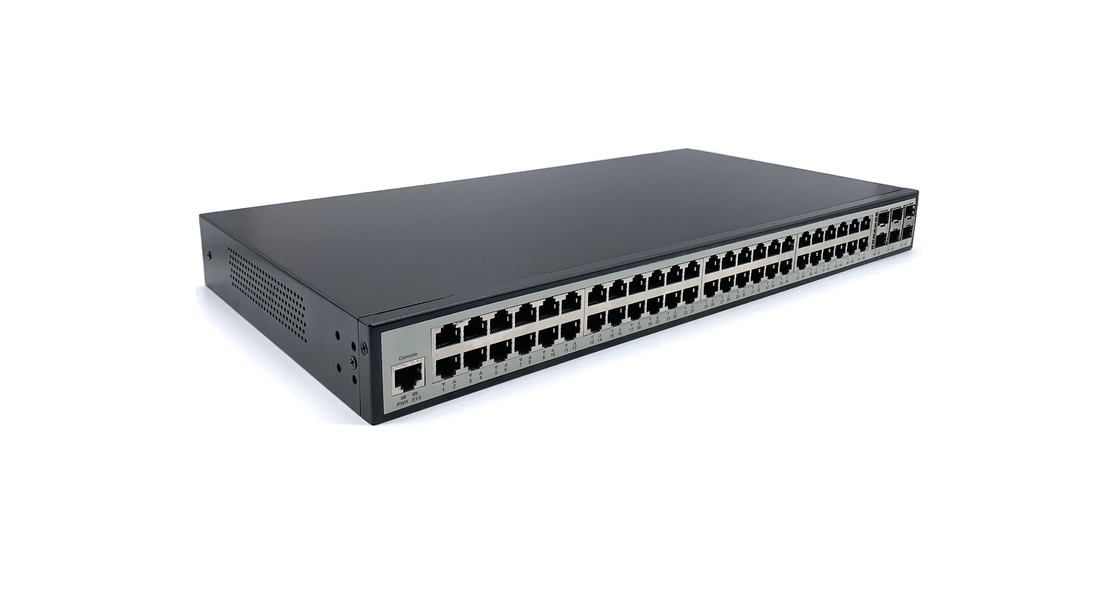 Switch Ethernet industrial de gerenciamento SFP+ L3 MSG9648 48 BaseTX 6 POE PSE