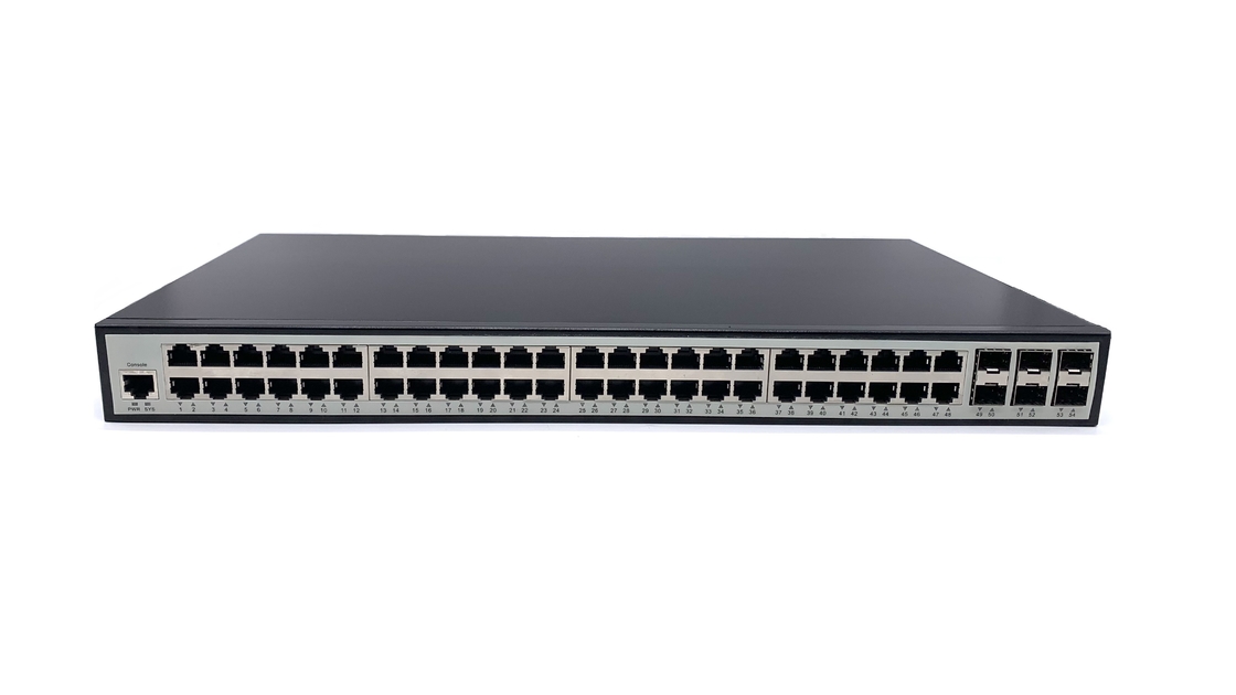 Switch Ethernet industrial de gerenciamento SFP+ L3 MSG9648 48 BaseTX 6 POE PSE